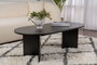 Nordure Sable Mesa de Centro Madera Negro Elegante y Funcional para Salón